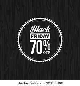 Abstract black Friday discount label on a special background