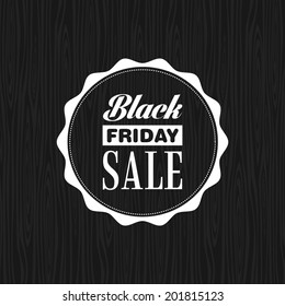 Abstract Black Friday label on a special background