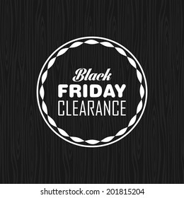 Abstract Black Friday label on a special background