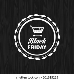 Abstract Black Friday label on a special background