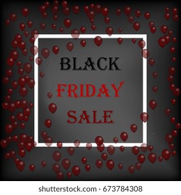 Abstract black friday layout background. Template for your design. Vector illustration