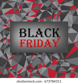 Abstract black friday layout background. Template for your design. Vector illustration