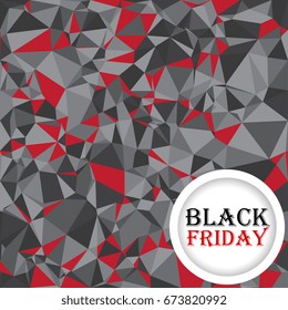 Abstract black friday layout background. Template for your design. Vector illustration
