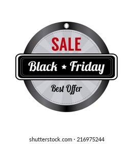 abstract black friday object on a white background