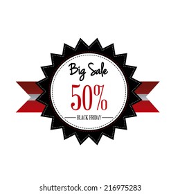 abstract black friday object on a white background