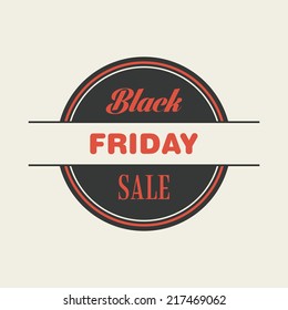 Abstract black friday object on a white background