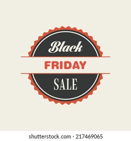 Abstract black friday object on a white background