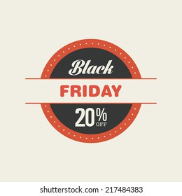 Abstract black friday object on a white background