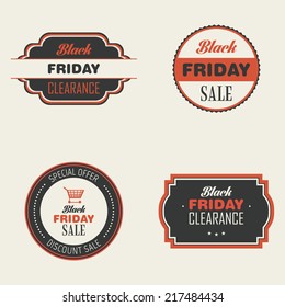 Abstract black friday object on a white background