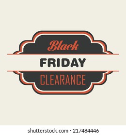Abstract black friday object on a white background