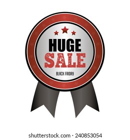 Abstract black friday object on a white background