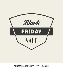 abstract black friday object on a white background