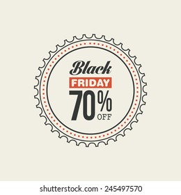 abstract black friday object on a white background