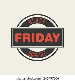 abstract black friday object on a white background