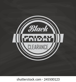 abstract black friday object on a black background