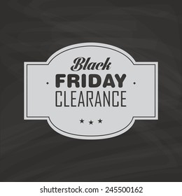 abstract black friday object on a black background