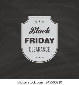 abstract black friday object on a black background