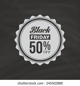 abstract black friday object on a black background