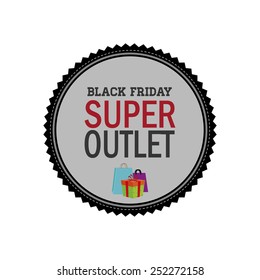 abstract black friday object on a white background