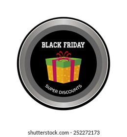 abstract black friday object on a white background