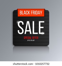 Abstract Black Friday sale banner.