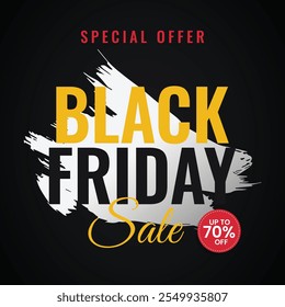 Abstract Black Friday sale banner design