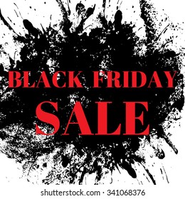 Abstract black friday sale poster
