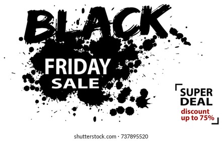 Abstract black friday sale poster, web banner