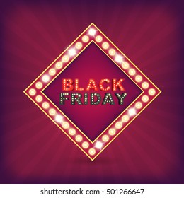 Abstract black friday sale vector background. For web and mobile applications, art illustration template design, creative business info graphic, brochure, banner, concept poster, cover, booklet.
