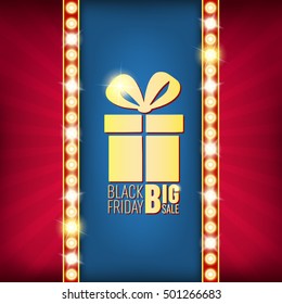 Abstract black friday sale vector background. For web and mobile applications, art illustration template design, creative business info graphic, brochure, banner, concept poster, cover, booklet.