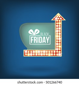 Abstract black friday sale vector background. For web and mobile applications, art illustration template design, creative business info graphic, brochure, banner, concept poster, cover, booklet.