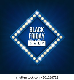 Abstract black friday sale vector background. For web and mobile applications, art illustration template design, creative business info graphic, brochure, banner, concept poster, cover, booklet.