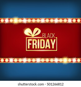 Abstract black friday sale vector background. For web and mobile applications, art illustration template design, creative business info graphic, brochure, banner, concept poster, cover, booklet.