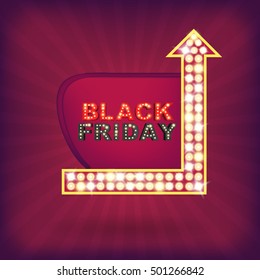 Abstract black friday sale vector background. For web and mobile applications, art illustration template design, creative business info graphic, brochure, banner, concept poster, cover, booklet.