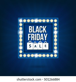 Abstract black friday sale vector background. For web and mobile applications, art illustration template design, creative business info graphic, brochure, banner, concept poster, cover, booklet.