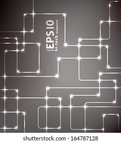 Abstract black futuristic EPS10 vector modern hi-tech glowing background illustration
