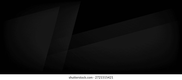 Fondo geométrico negro Abstractas con degradado oscuro y capas superpuestas