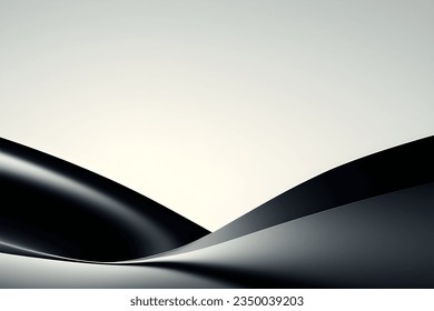 Abstract black geometric background. Dynamic shapes composition. Vector illustration.