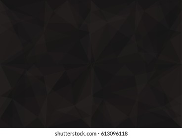 abstract black geometric background, low dark polygon wallpaper