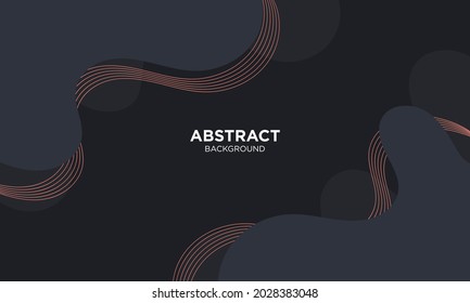 Abstract Black geometric background. Modern background design. Liquid color. Fluid shapes composition. Fit for presentation design. website, basis for banners, wallpapers, brochure, posters