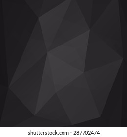 Abstract black geometric background polygonal pattern