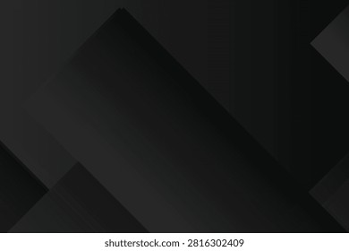 Abstract black geometric diamond shapes on dark gradient background