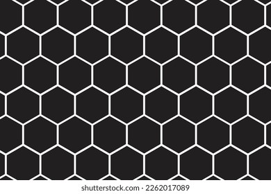 patrón abstracto de hexágono geométrico negro.
