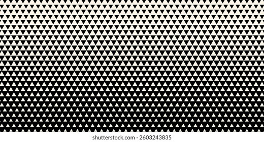 Abstract black geometric hipster fashion design print halftone triangle pattern