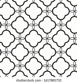 Abstract black geometric on background. vector pattern. pattern is on swatch panel.
