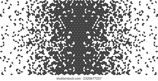 Abstract black geometric pattern design. triangle pattern. Using for jersey printing

Vector Format. 
