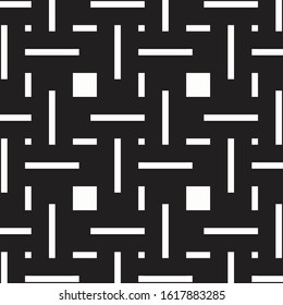 Abstract black geometric pattern on background.