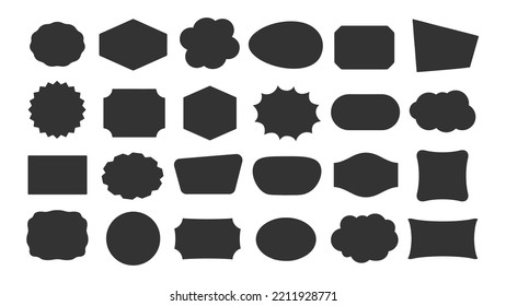 bracket label shape templates