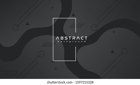 Abstract black geometric shapes background_EPS 10