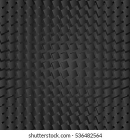 Abstract black geometric squares background. Vector digital design